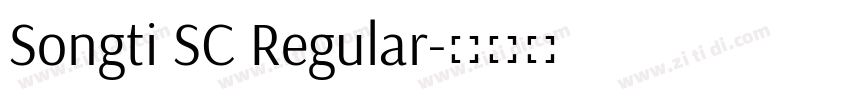 Songti SC Regular字体转换